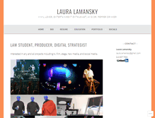 Tablet Screenshot of lauralamansky.com